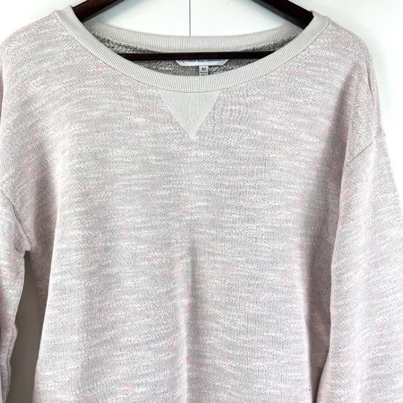 Cupcakes and Cashmere Pink/Gray/Blue Teo Space Dyes Knit Sweatshirt Size Medium - Picture 2 of 8